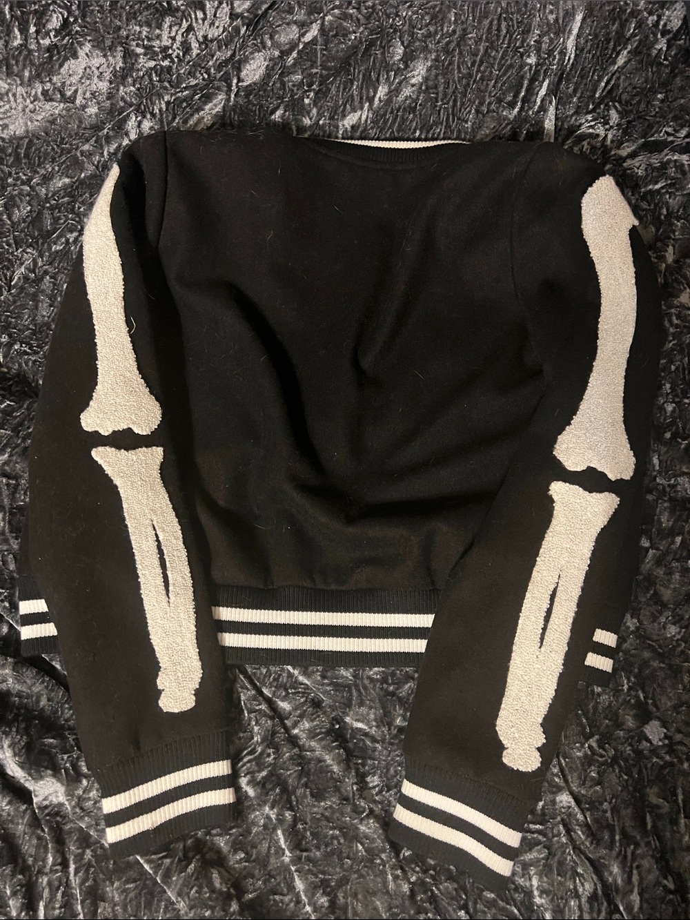 Iron Fist Skeleton Varsity Jacket - Picture 7 of 7